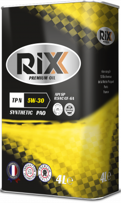Синтетическое моторное масло RIXX TP N 5W-30 SP-RC GF-6A 4 л