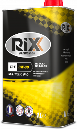 Масло моторное синтетическое RIXX TP X SAE 0W-30 API SN/CF ACEA C2/C3