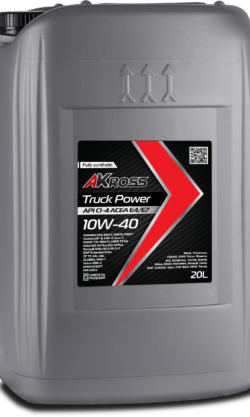 Масло моторное синтетическое AKross Truck Power SAE 10W-40 API CI-4 ACEA E4/E7 20 л (дизель)
